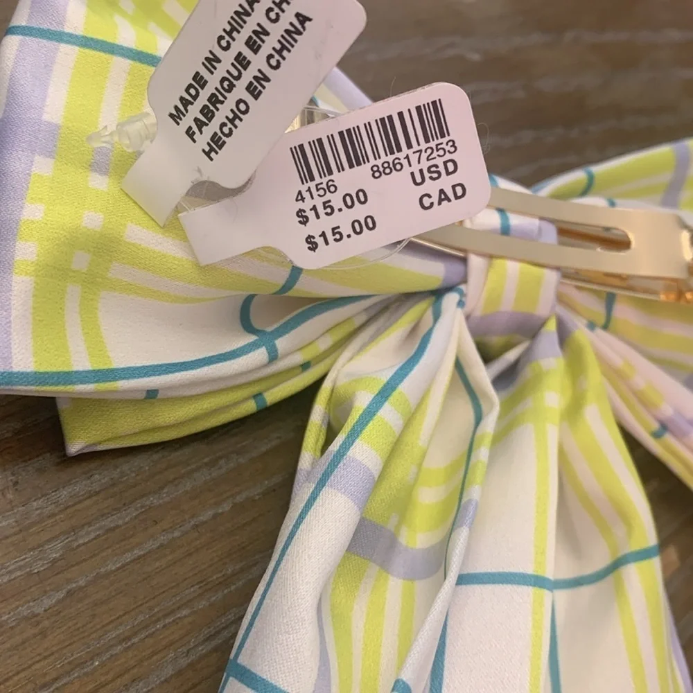 Anthropologie satin hair bow new with tags x 1 piece